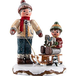 Small Figures & Ornaments Hubrig Winter Kids Winter Children Best Friends - 8 cm / 3.1 inch
