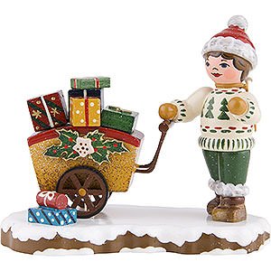 Small Figures & Ornaments Hubrig Winter Kids Winter Children Child with Gifts - 8 cm / 3 inch