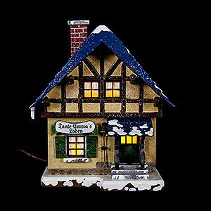 World of Light Lighted Houses Winter Children Corners Shop - 14 cm / 5,5 inch