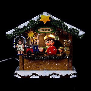 Small Figures & Ornaments Hubrig Winter Kids Winter Children Market Booth Gifts House - 10 cm / 4 inch