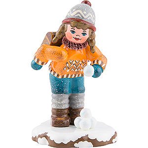 Small Figures & Ornaments Hubrig Winter Kids Winter Children Schoolgirl - 7 cm / 3 inch