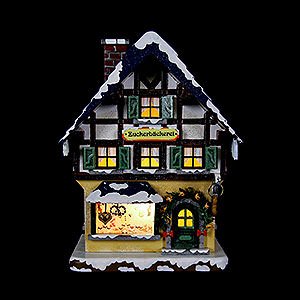 World of Light Lighted Houses Winter Children Sugar Bakery - 15 cm / 6 inch