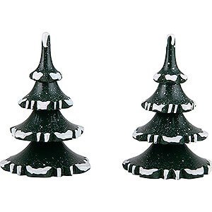 Small Figures & Ornaments Hubrig Winter Kids Winter Children Trees - Medium - Set of 2 - 8 cm / 3.1 inch