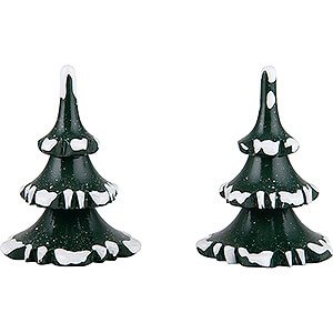 Small Figures & Ornaments Hubrig Winter Kids Winter Children Trees - Small - Set of 2 - 6 cm / 2.4 inch