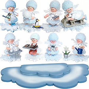Kleine Figuren & Miniaturen Kuhnert Schneeflckchen Wintertrume auf Wolken - Kuhnerts Schneeflckchen-Welt 