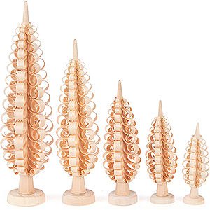 Small Figures & Ornaments Wood Chip Trees Wood Chip Trees - Natural - 5 pieces - 10-20 cm / 3.9-7.9 inch