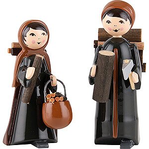 Nativity Figurines All Nativity Figurines Woodmaker Couple, Set of Two, Colored - 7 cm / 2.8 inch
