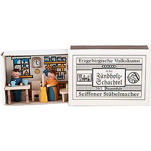Kleine Figuren & Miniaturen Zndholzschachteln Zndholzschachtel Bauernstube - 3,8 cm