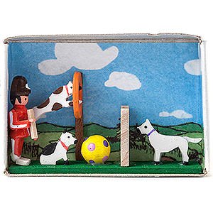 Kleine Figuren & Miniaturen Zndholzschachteln Zndholzschachtel Hundesport - 4 cm