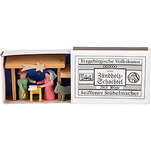 Kleine Figuren & Miniaturen Zndholzschachteln Zndholzschachtel Krippe - 3,8 cm