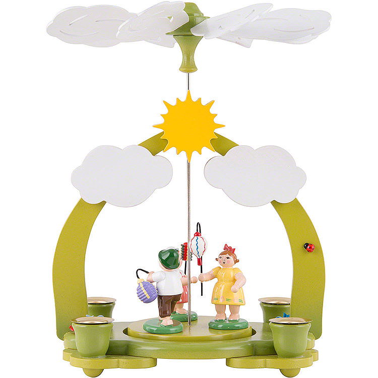 1 - stckige Pyramide Lampionkinder  -  23cm