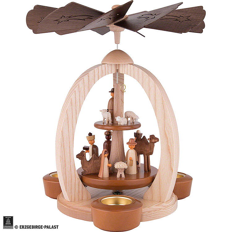 2 - Tier Pyramid Nativity  -  Exclusive  -  28cm / 11 inch