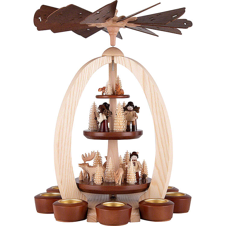 3 - Tier Pyramid In the Forest  -  Exclusive  -  44cm / 17.3 inch