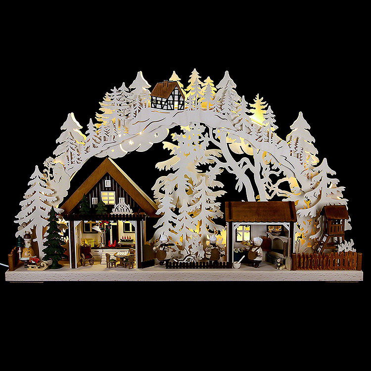 3D - Schwibbogen Walki - Weihnachtsbckerei  -  72x43cm
