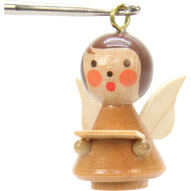 Lot of 10 Vintage Mini Wooden Christmas Tree Ornaments Santa: Snowman Angel