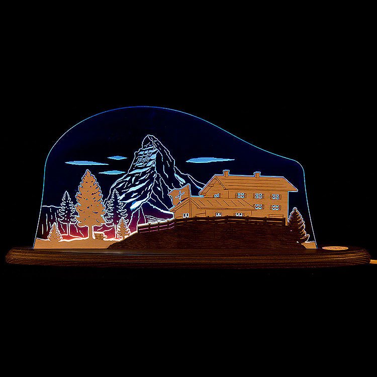 Motivleuchte „Matterhorn“ (47×20,7 cm) von Holzkunst Weigla