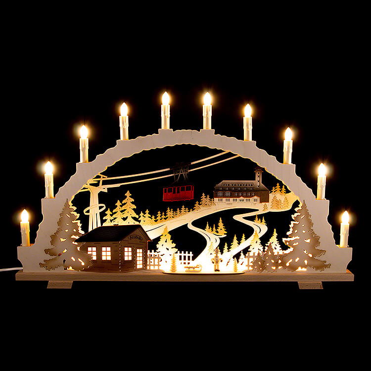 Candle Arch - Fichtelberg (70×42 cm/27.6×16.5in) by Tietze Erzgebirgsdesign