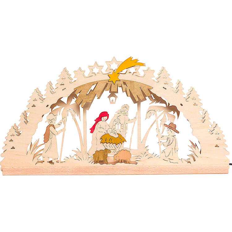 Bastelset Schwibbogen Krippe  -  39x20x5cm