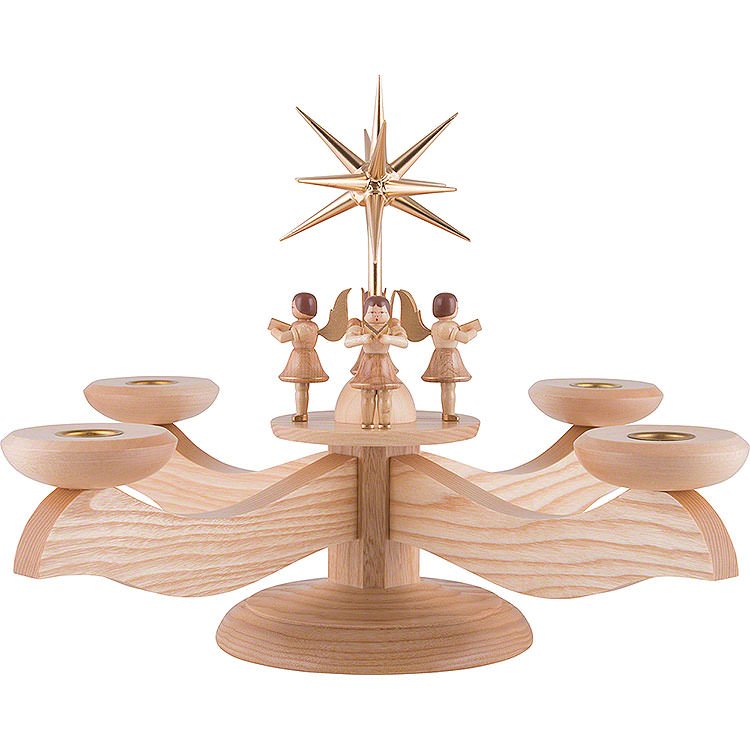 Candle Holder  -  4 Angels Natural  -  26cm / 10.2 inch