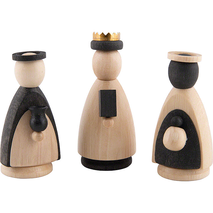 Heilige Drei Knige natur/anthrazit  -  mini  -  5cm