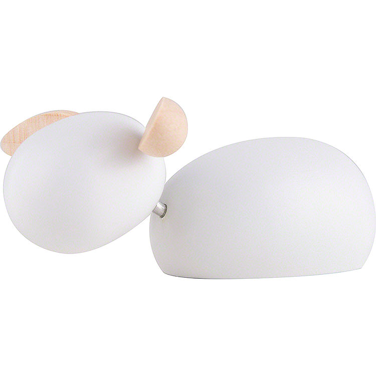 Lamm liegend  -  wei  -  KAVEX - Krippe  -  2cm