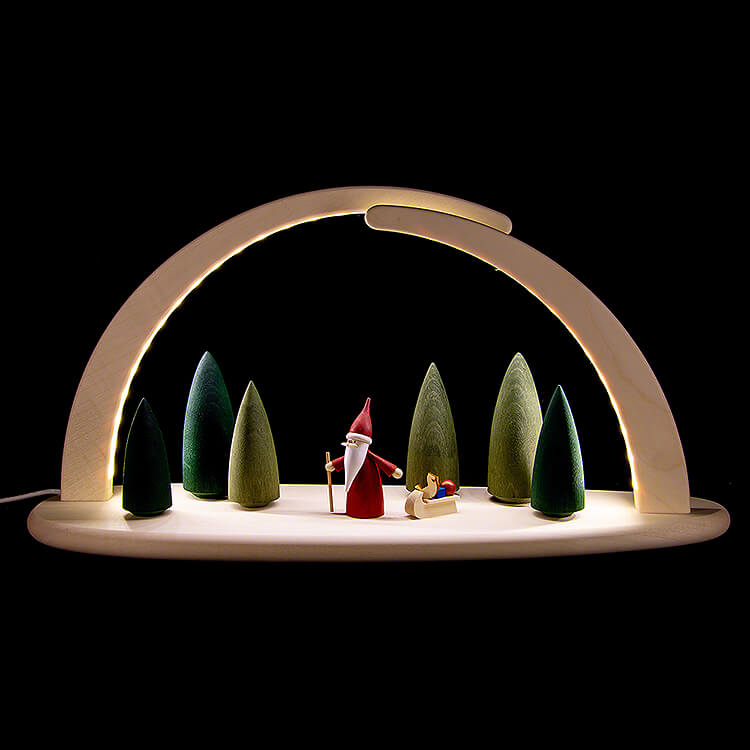 Leuchterbogen  -  Weihnachtswichtel  -  42x21cm