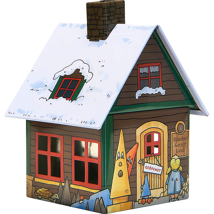 Metal Smoking Hut  -  "Incense Cones Land"  -  9,8cm / 3.9 inch