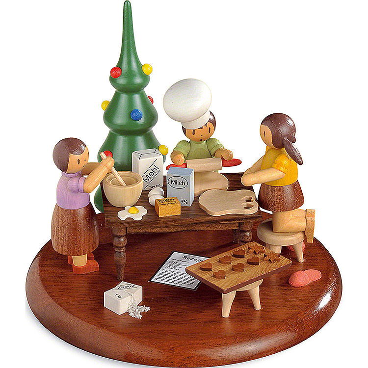 Motivplattform fr elektr. Spieldose  -  Weihnachtsbckerei  -  Rolf Zuckowski Edition  -  13cm