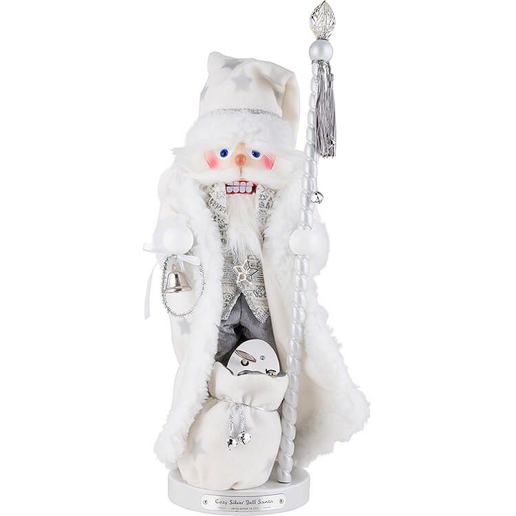 Nussknacker  -  Weihnachtsmann "Cozy Silver Bell Santa"  -  58cm