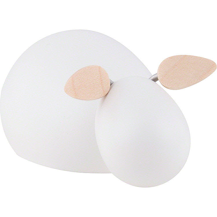 Schafbock liegend  -  wei  -  KAVEX - Krippe  -  3,5cm