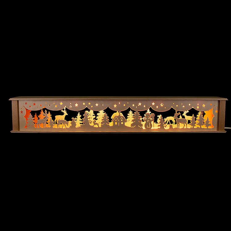 Schwibbogen - Unterbau Einsame Htte  -  71,8x11,3cm