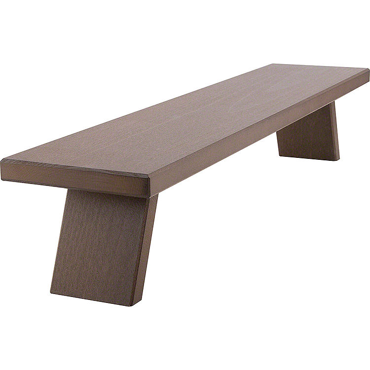 Schwibbogenbank breit braun  -  60x11x13cm