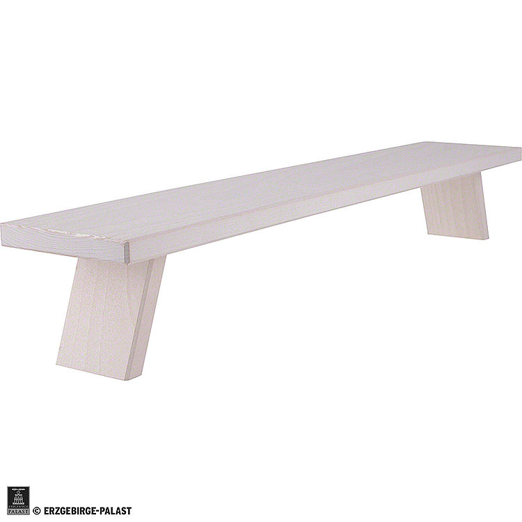 Schwibbogenbank breit wei  -  70x11x13cm