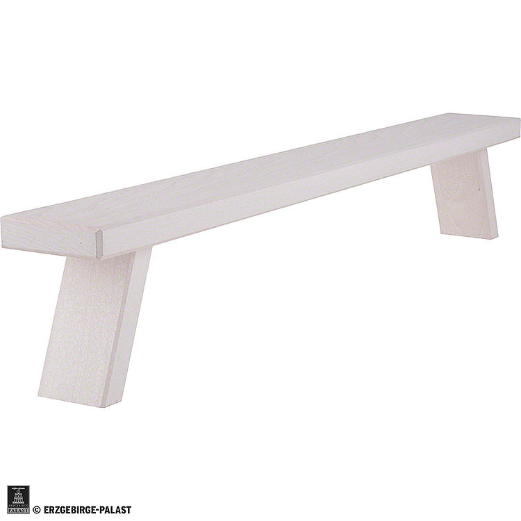Schwibbogenbank wei  -  70x11x7,5cm