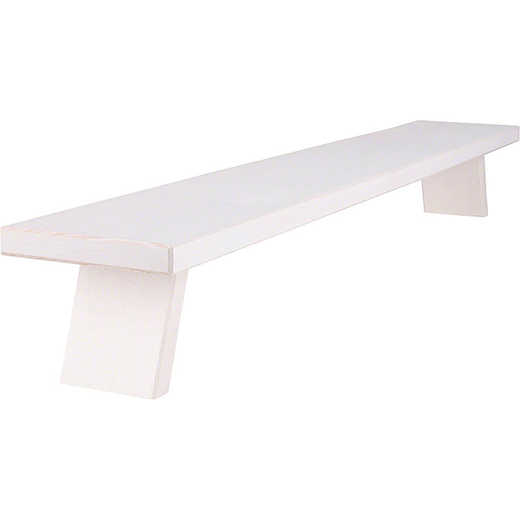 Schwibbogenbank wei  -  80x11x7,5cm