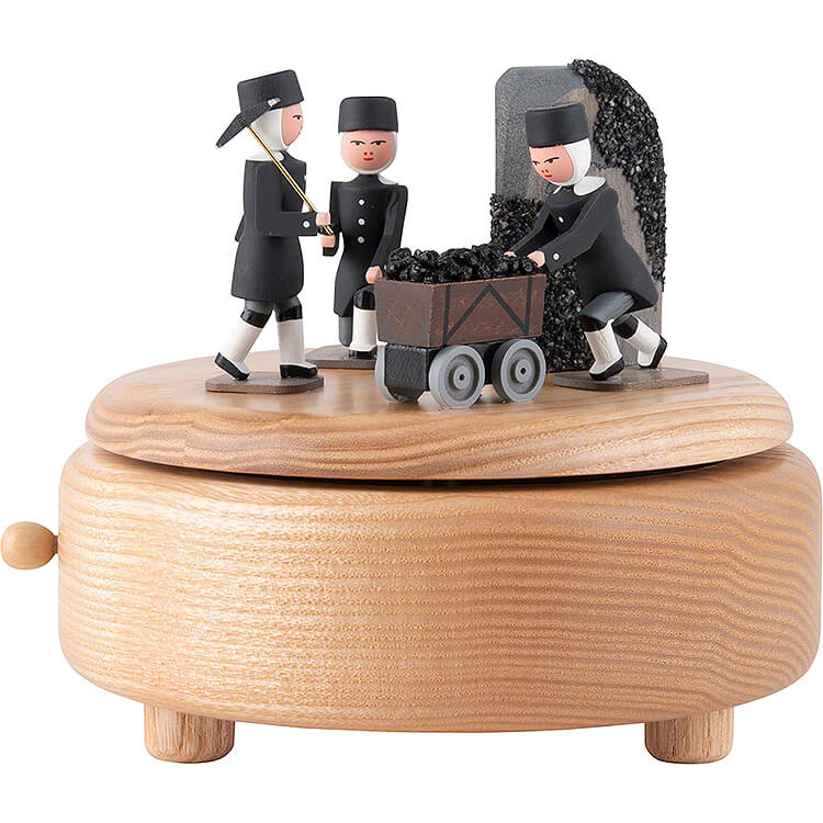 Spieldose Bergmnner natur  -  11,5cm
