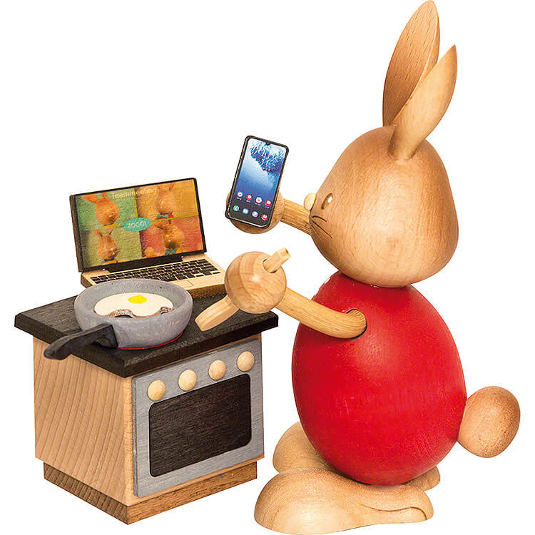 Stupsi Hase im Homeoffice  -  12cm