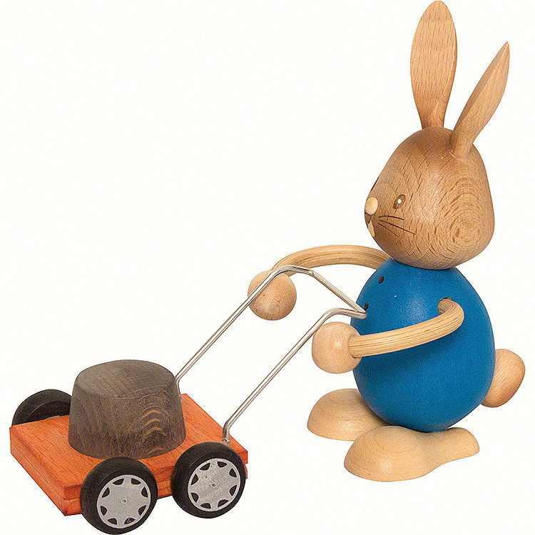 Stupsi Hase mit Rasenmher  -  12cm