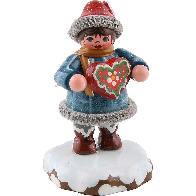 Winter Children Tinchens Gingerbread Heart  -  5cm / 2 inch