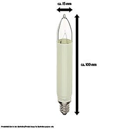 LED-Schaftkerze Filament - Sockel E10 - 12V