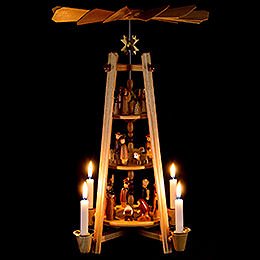 3-Tier Pyramid - Nativity Scene - 44 cm / 16 inch