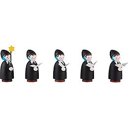 Thiel Figurines - Carolers - 5 pieces - black - 5,5 cm / 2.2 inch