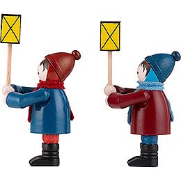 Thiel Figurines - Lantern Children - 2 pieces - coloured - 7 cm / 2.8 inch