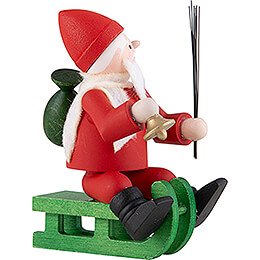 Thiel Figurine - Santa Claus on Sledge - coloured - 6 cm / 2.4 inch