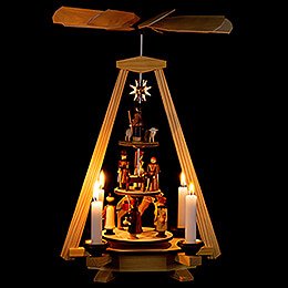 3-stöckige Pyramide Christi Geburt - 33 cm