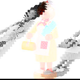 Smoker - Midwife with Baby Blue - 18 cm / 7 inch