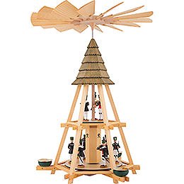 2-Tier Whim Pyramid with Miners - 52 cm / 20.5 inch