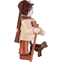 Thiel Figurine - Forester with Dog - natural - 6 cm / 2.4 inch