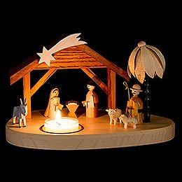 Tea Light Holder - Nativity - 11 cm / 4.3 inch