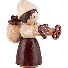 Thiel-Figur Mädchen mit Pfefferkuchen - natur - 4,5 cm